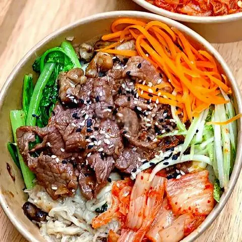 Hình ảnh Combo cơm trộn bò - trứng cuộn rong biển