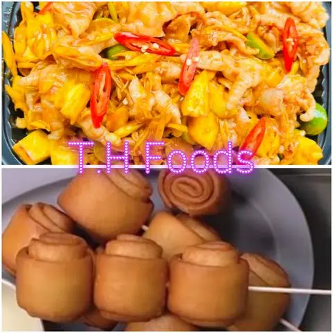 Hình ảnh Chân Gà Rút Xương Sốt Thái Lớn + 8 Bánh Bao Bự 