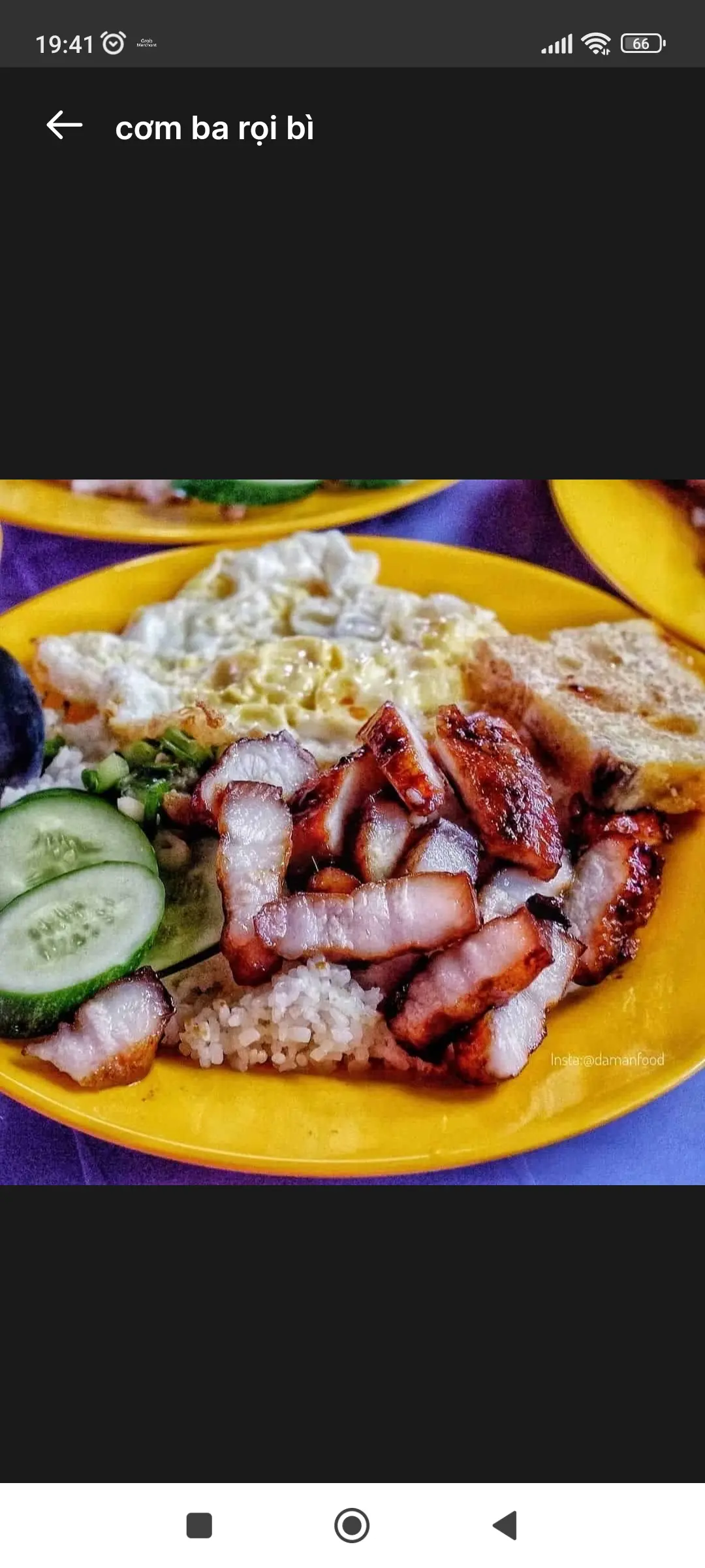 Hình ảnh cơm ba rọi bì