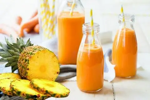 Hình ảnh nước ép thơm + cà rốt