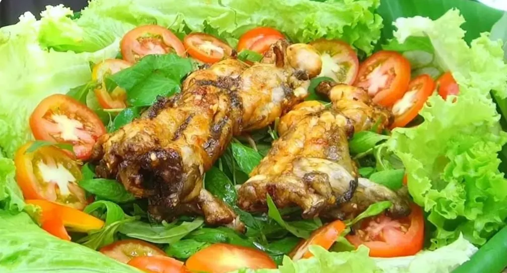 Hình ảnh Ếch nướng satế