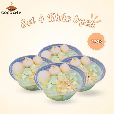 Hình ảnh Set 4 chè khúc bạch matcha