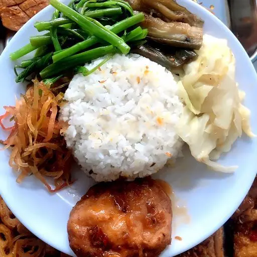 Hình ảnh Cơm Chay Rau Xào Chả Chén