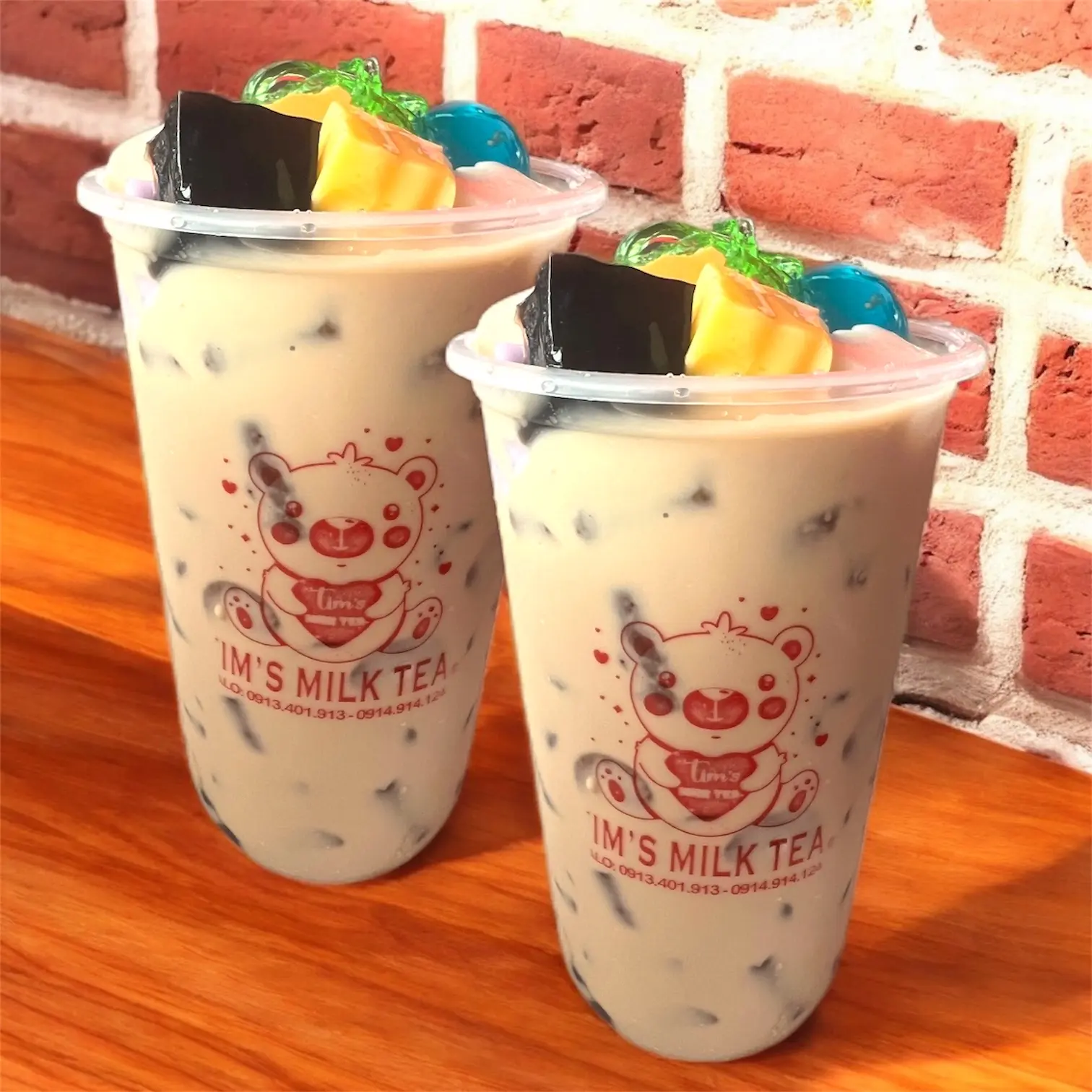 Hình ảnh Combo 2 Trà sữa Fulltopping size L