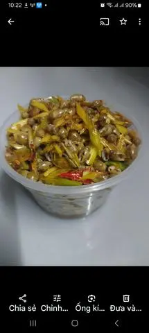 Hình ảnh ốc mở méo miền trung xào sả ơt phần 300ga.