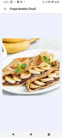 Hình ảnh Crepe Nutella Chuối