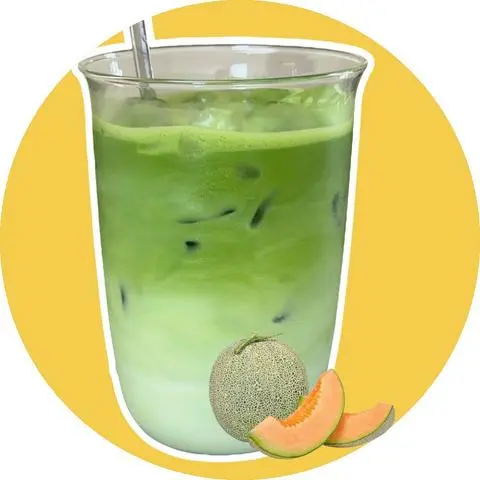 Hình ảnh Matcha sữa dưa lưới