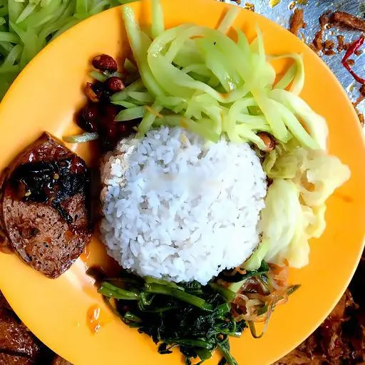 Hình ảnh Cơm Chay Rau Xào Cá Thu