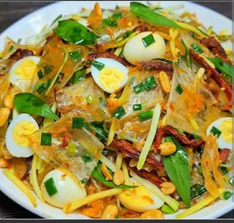Hình ảnh Bánh tráng thập cẩm mỡ hành
