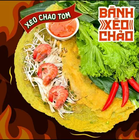 Hình ảnh Bánh xèo chảo tôm