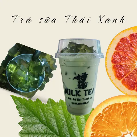 Hình ảnh Trà sữa thái xanh