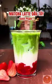 Hình ảnh Matcha Latte Dâu