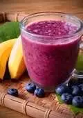 Hình ảnh Blueberry - banana smoothies