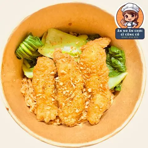 Hình ảnh Mì Trộn 3 Miếng Gà Giòn Không Xương