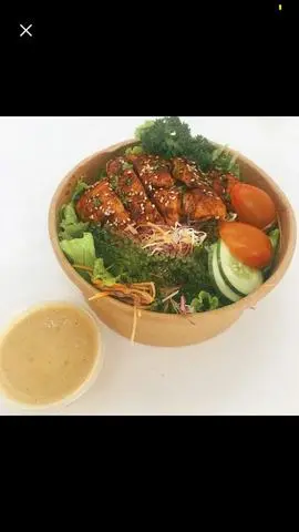 Hình ảnh salad gà sốt teri + sốt mè