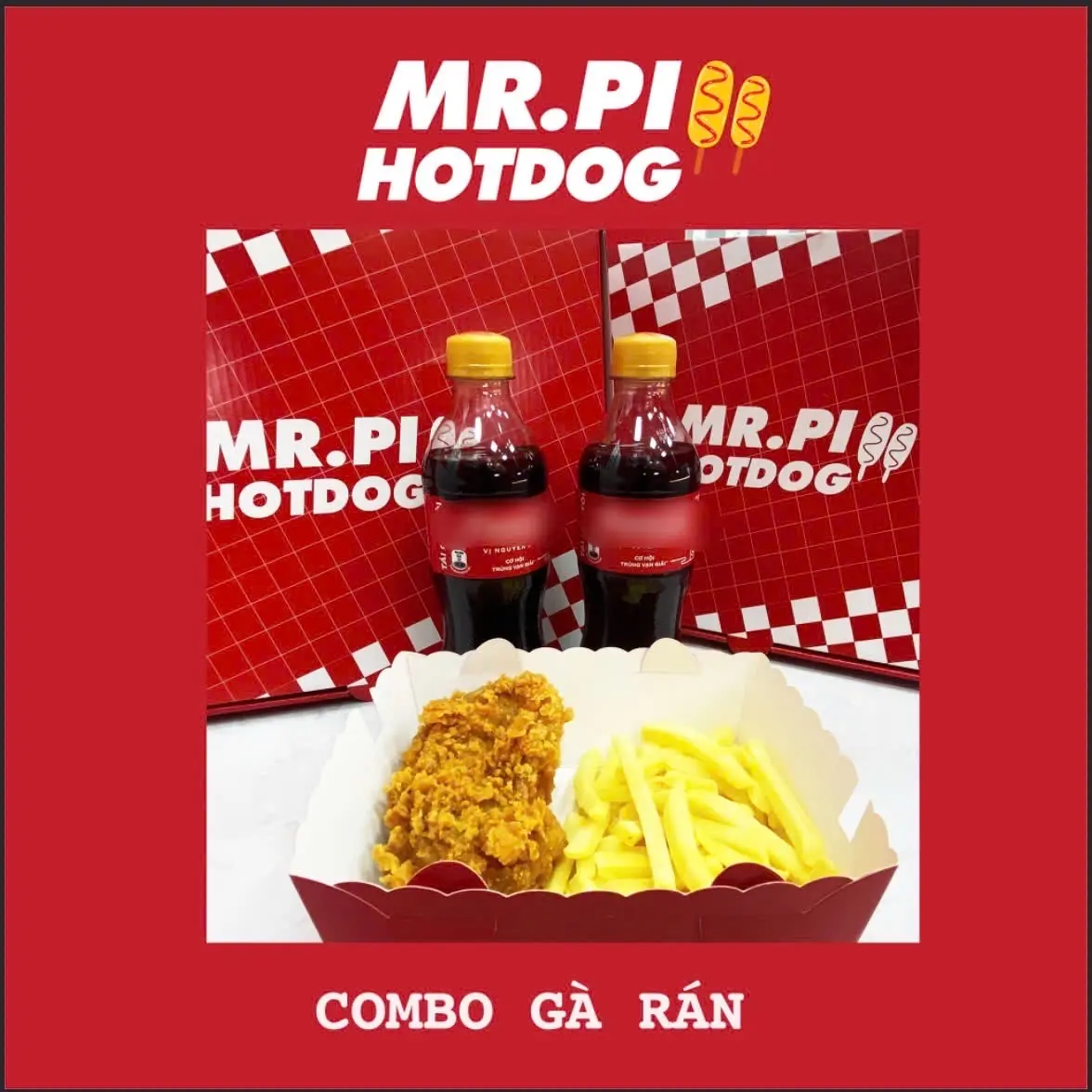 Hình ảnh COMBO GÀ RÁN (đùi gà không xương +150gr khoai tây+2 chai nước ngọt