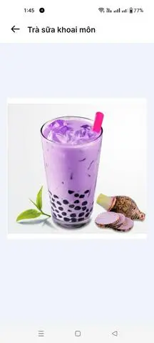 Hình ảnh Trà sữa khoai môn 