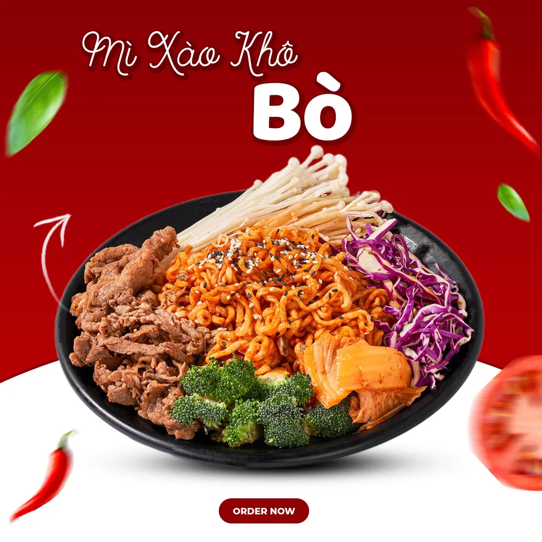 Hình ảnh Mì Xào Khô Bò