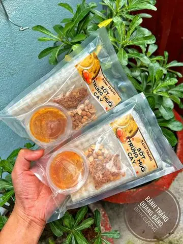 Hình ảnh Bánh Tráng Chấm SỐT TRỨNG MUỐI