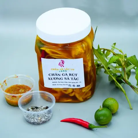 Hình ảnh Chân Gà Rút Xương Sả Tắc 