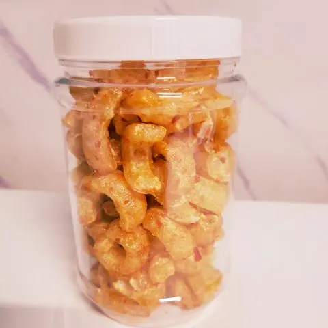 Hình ảnh DA HEO CHIÊN MẮM TỎI ỚT (HỦ NHỎ)