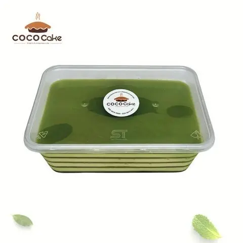 Hình ảnh Flan cheese lá dứa hộp nhỏ - 600g