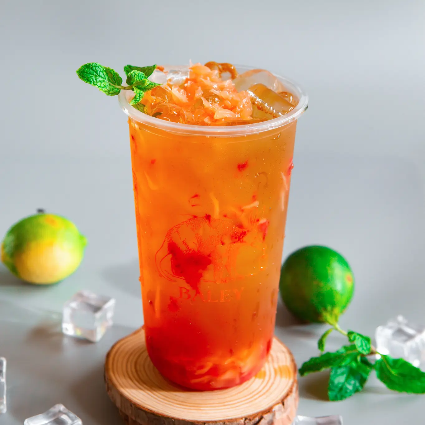 Hình ảnh Trà Bưởi Dâu Tây