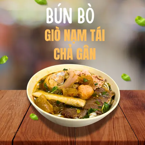 Hình ảnh Bún bò giò sụn chả
