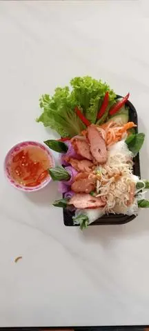 Hình ảnh Bánh hỏi bì thịt thịt nướng