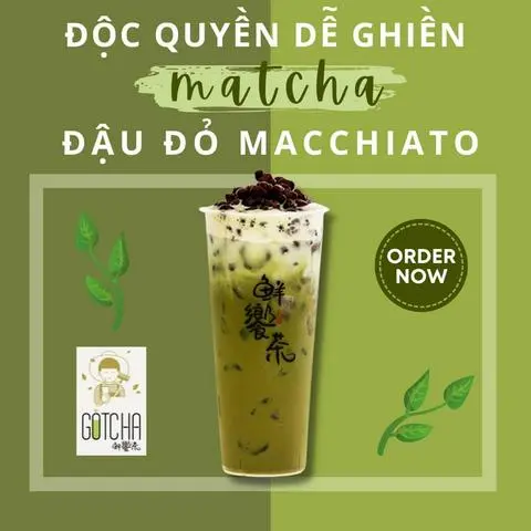 Hình ảnh Macchiato matcha đậu đỏ