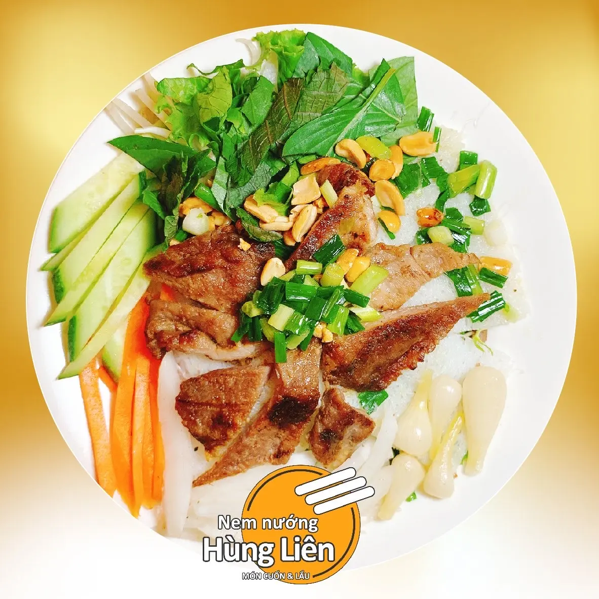 Hình ảnh Bánh hỏi thịt nướng mật ong