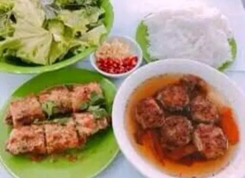 Hình ảnh Combo Bún Chả Viên + Nem Rán