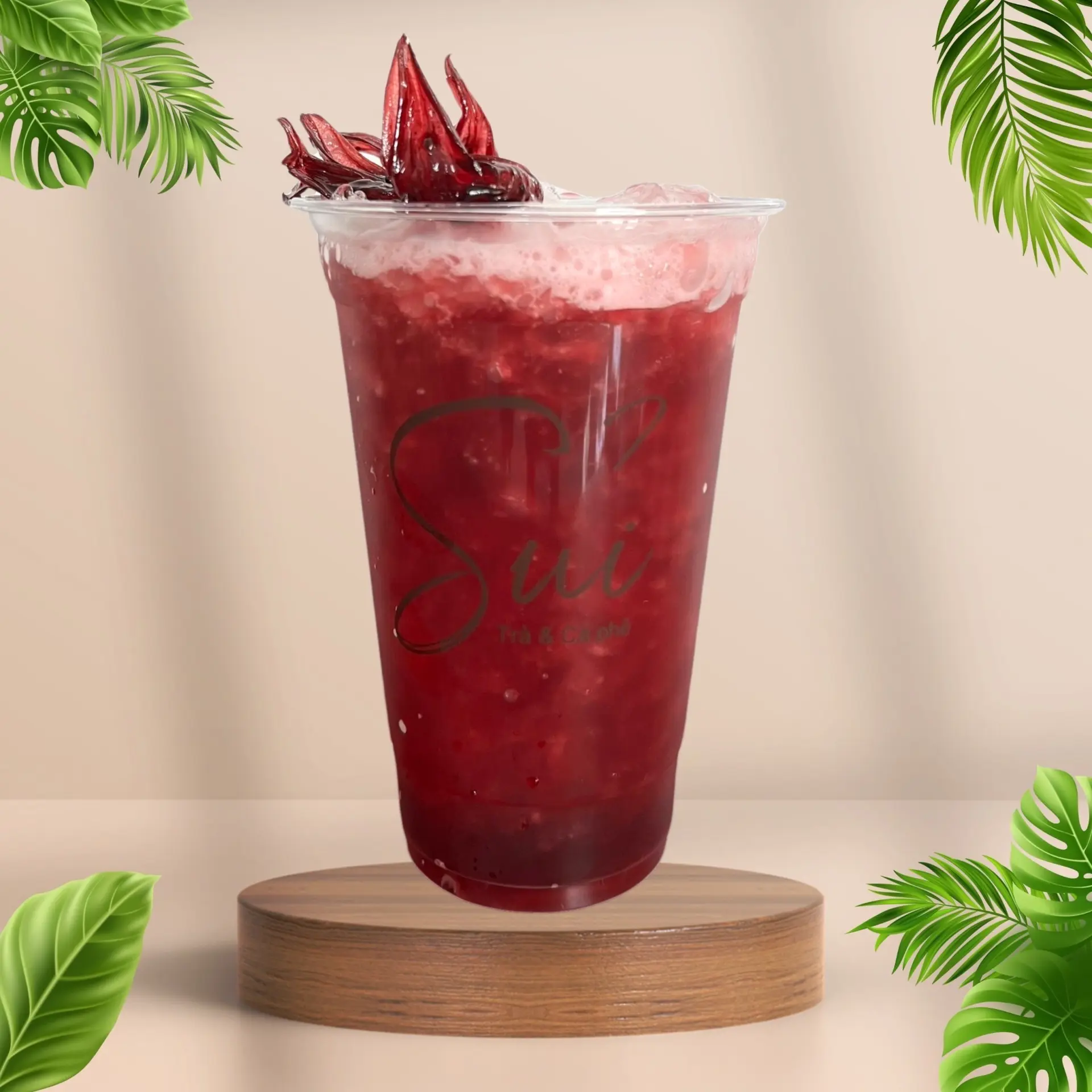 Hình ảnh Trà hibiscus sủi