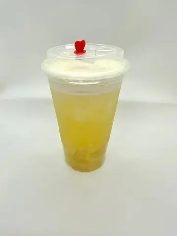Hình ảnh Trà xanh trân châu thạch dừa kem phô mai - Sweet Cheese Bubble & Coconut Jelly Green Tea - 甜芝士双Q绿茶