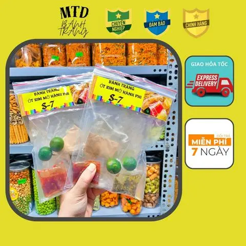 Hình ảnh Bánh Tráng Xâu Vò Mỡ Hành Phi -S7