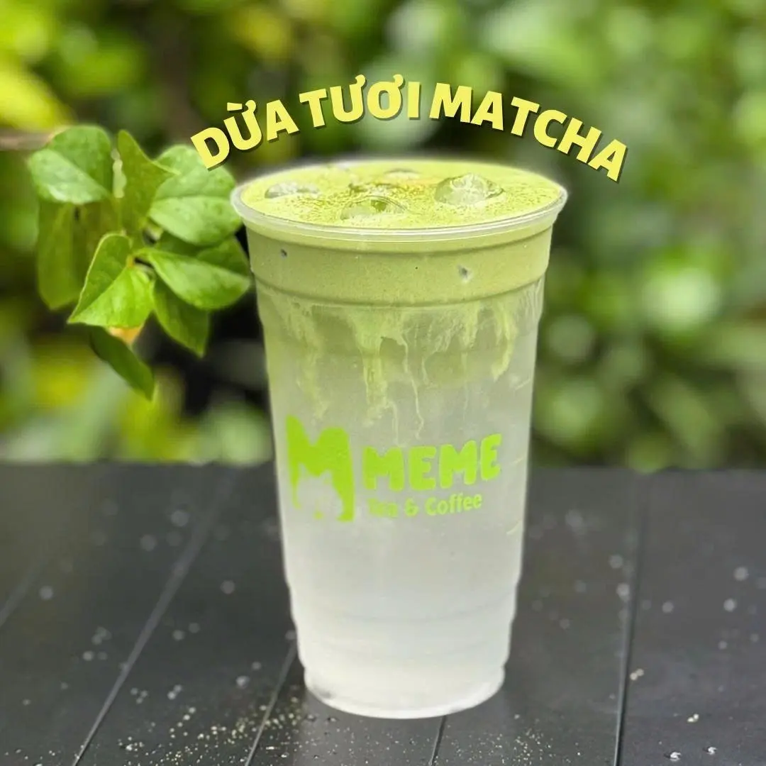 Hình ảnh Dừa tươi kem matcha uij