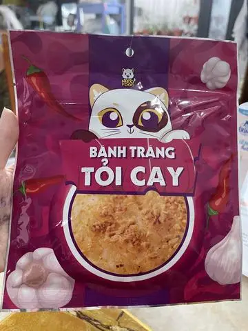Hình ảnh Bánh tráng tỏi cay Mèo Food