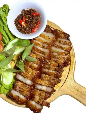 Hình ảnh Ba rọi heo một nắng muối kiến vàng- món nhậu