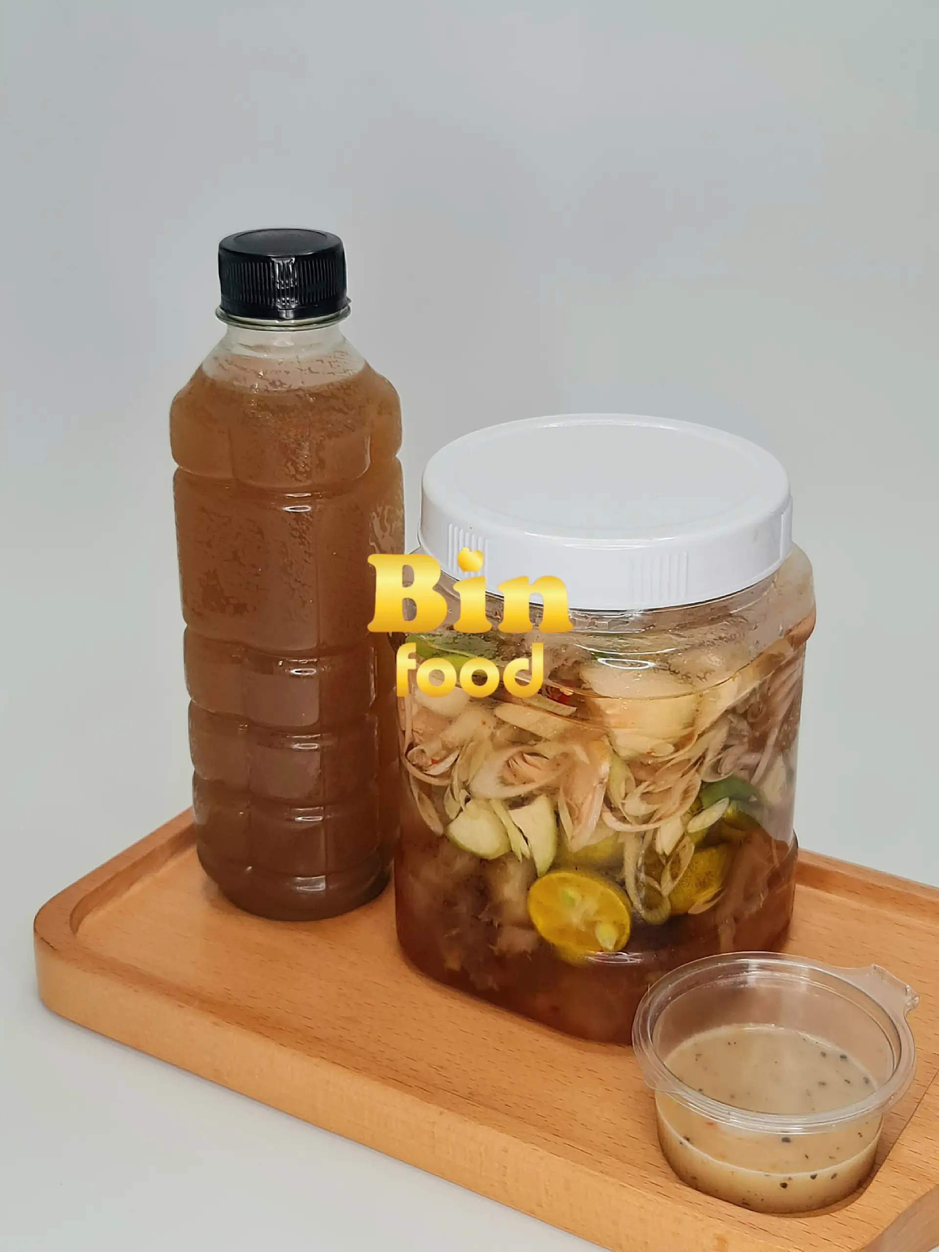 Hình ảnh Combo 1 Gân bò sả tắc Size M + 1 Nước Sâm