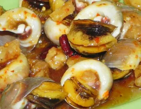 Hình ảnh ốc mỡ xào bơ tỏi 