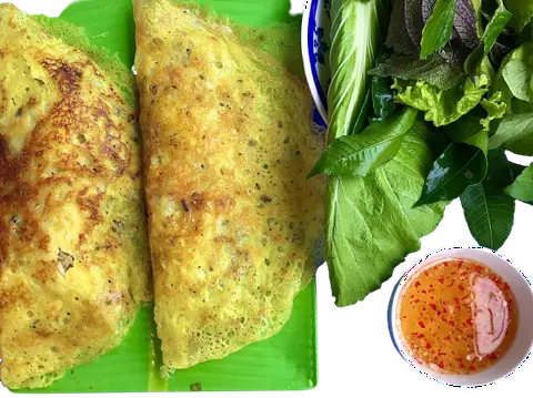 Hình ảnh Bánh xèo chảo trứng thịt bằm