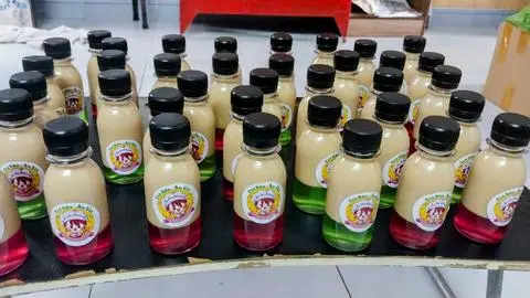 Hình ảnh trà sữa đóng chai 200ml