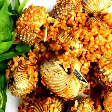 Hình ảnh Sò huyết rang muối