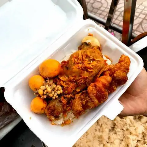 Hình ảnh Combo xôi đùi gà trứng non - nước sâm đường phèn