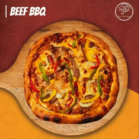 Hình ảnh Beef BBQ Pizza Kích Cỡ 24Cm