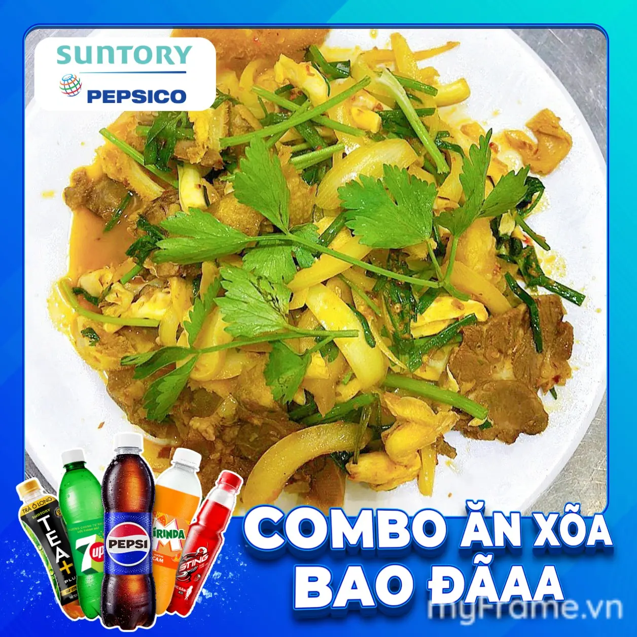 Hình ảnh combo  xào thập cẩm nhỏ +nước ngọt SPVB