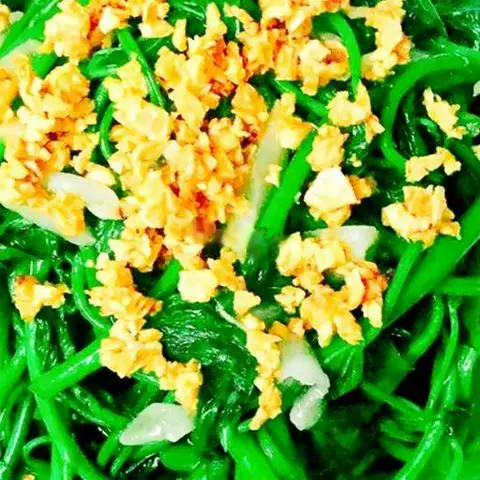 Hình ảnh Rau muống xào tỏi