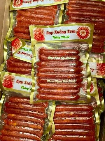 Hình ảnh Lạp Xưởng tôm trứng muối 500g