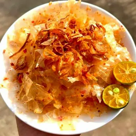 Hình ảnh Bánh tráng phơi sương hành phi