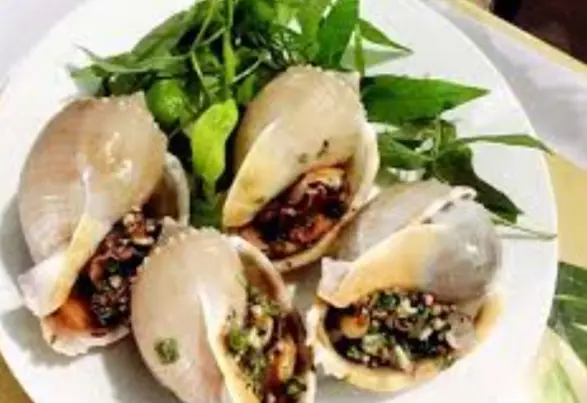 Hình ảnh Ốc tỏi nướng mỡ hành